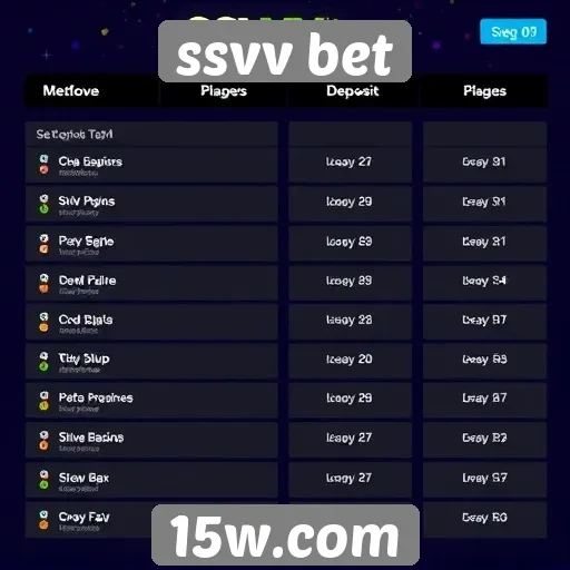 Métodos de pagamento disponíveis no ssvv bet